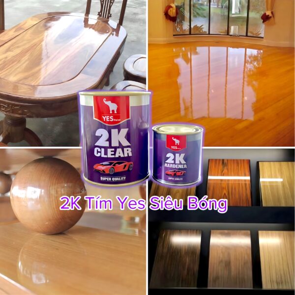 Sơn Bóng 2K Yes Tím (Bóng Trong)
