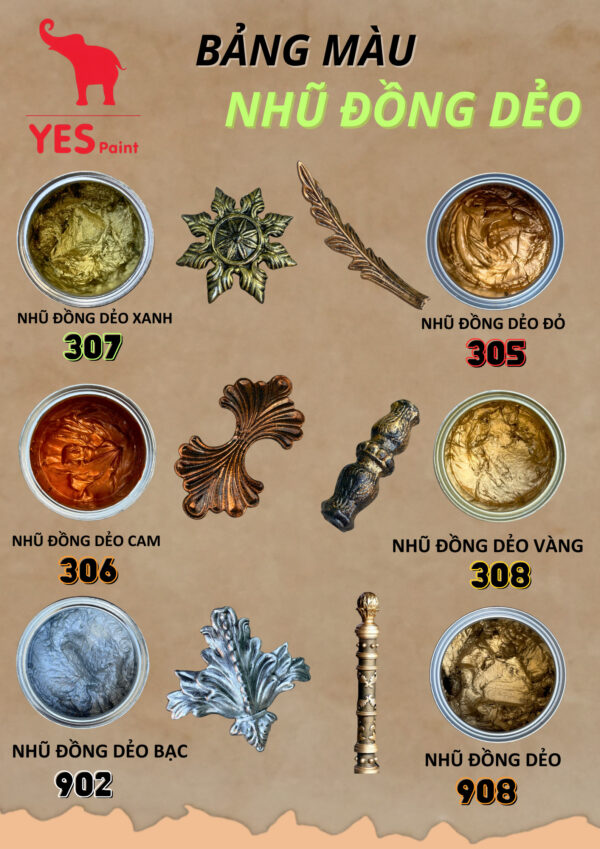 Nhũ Đồng Dẻo Cô Đặc Cao Cấp Yes