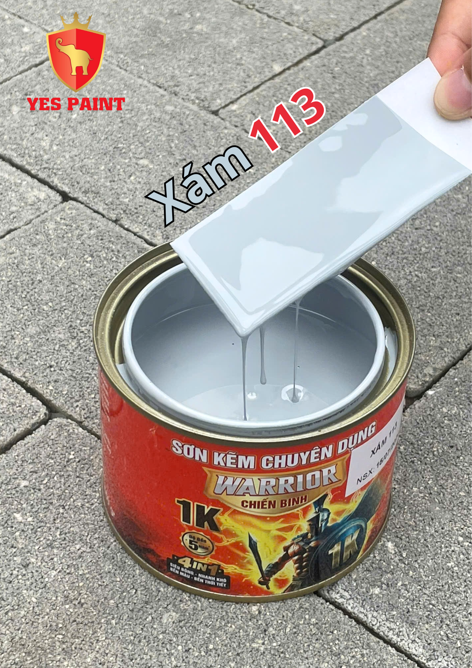 18 sơn kẽm warrior chiến binh