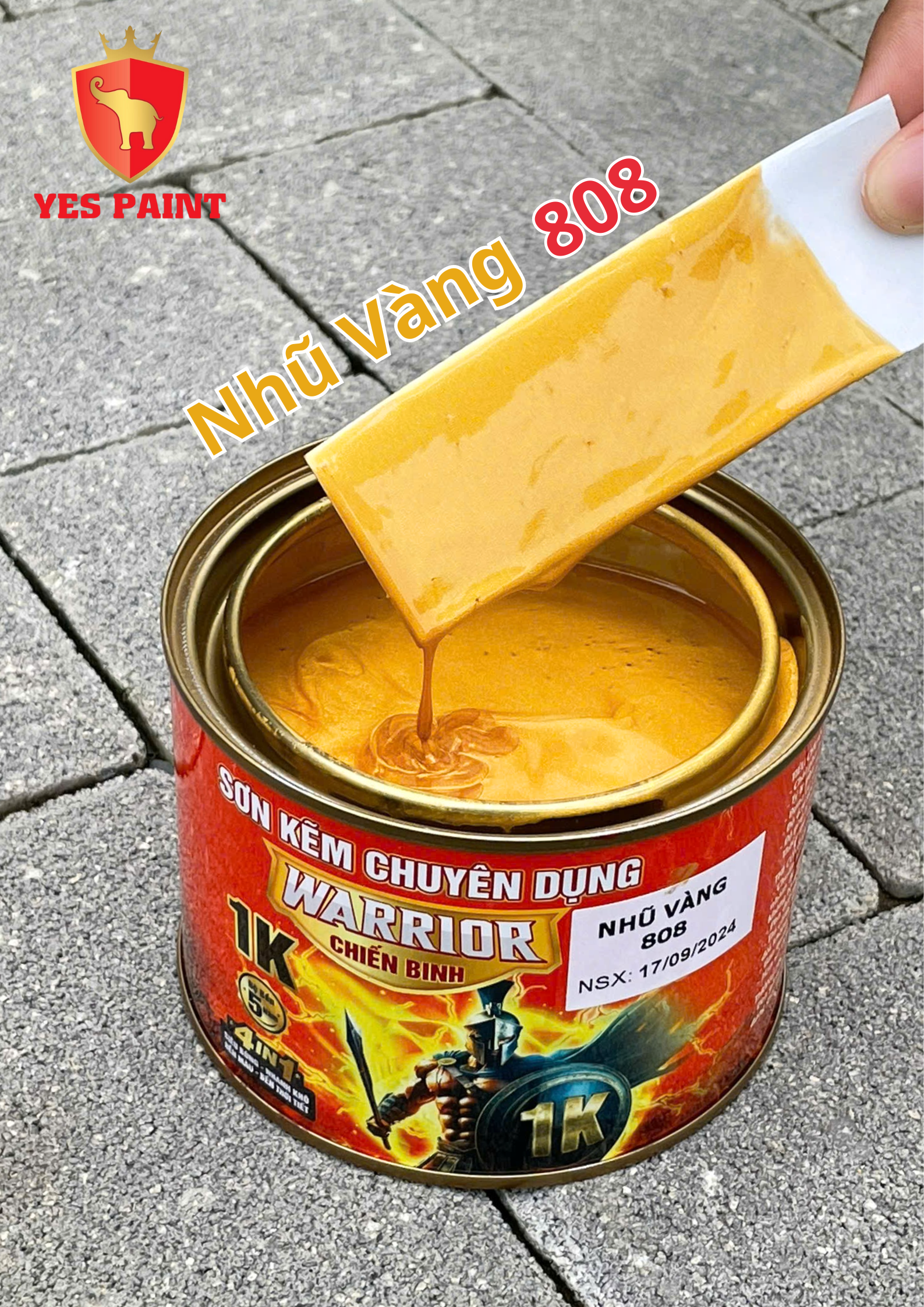 23 sơn kẽm warrior chiến binh