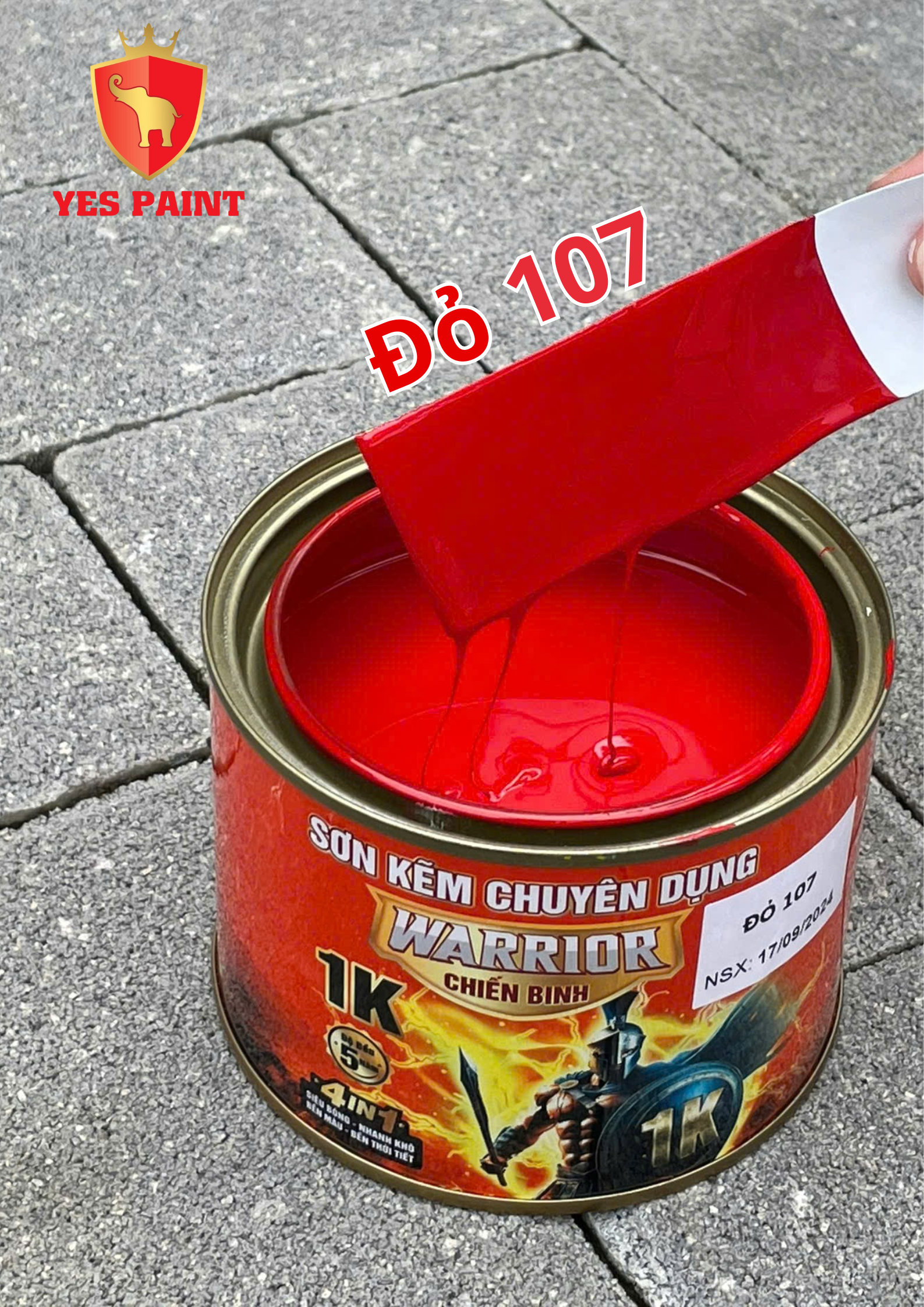 24 sơn kẽm warrior chiến binh