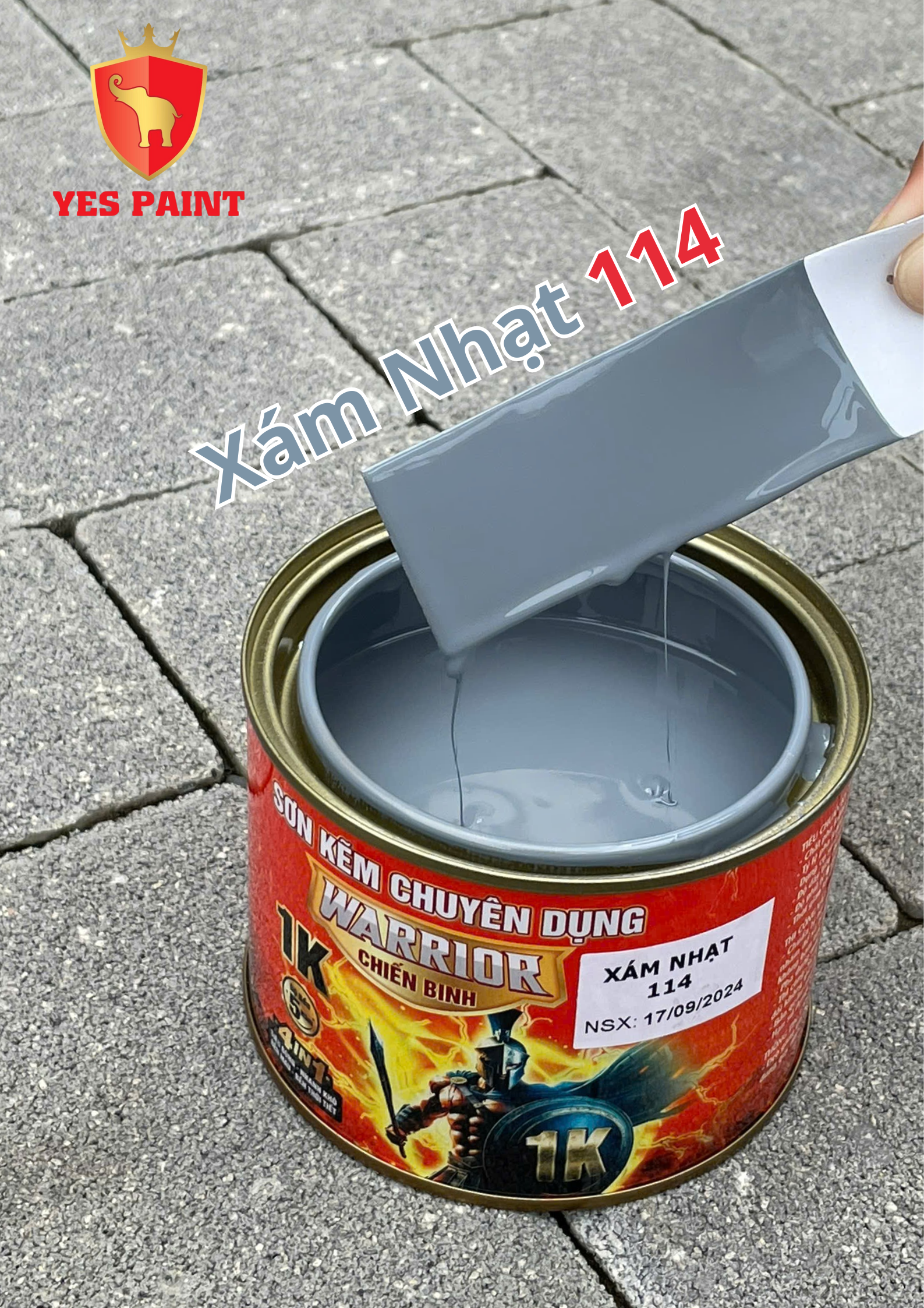 25 sơn kẽm warrior chiến binh