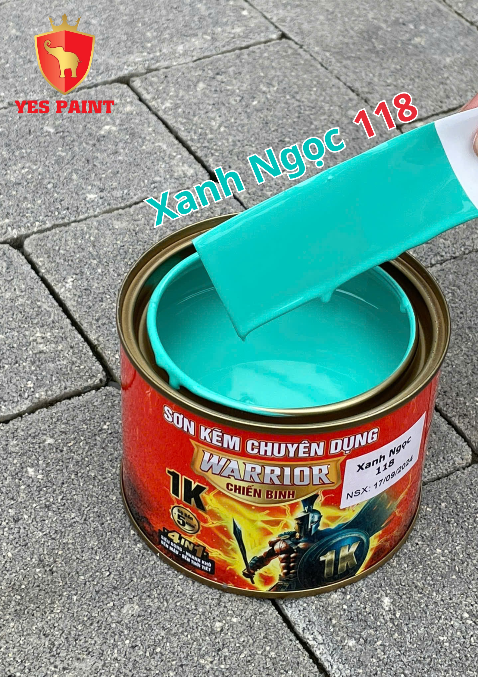 27 sơn kẽm warrior chiến binh