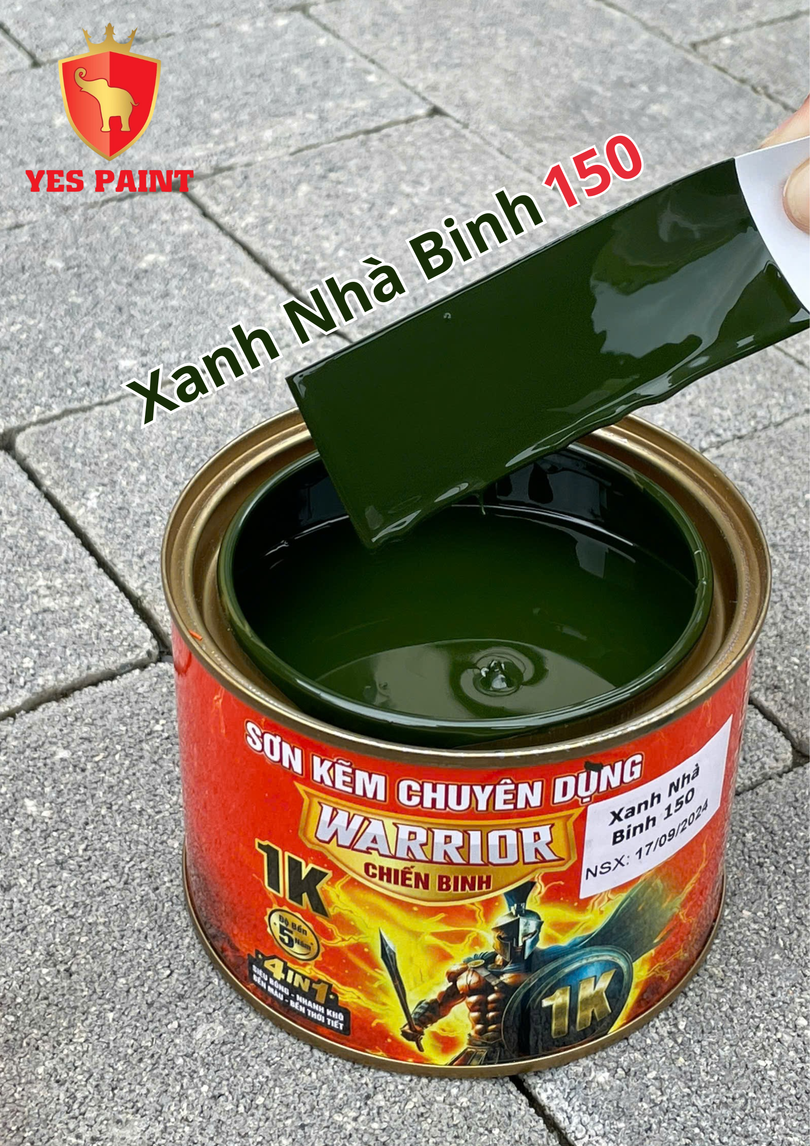 32 sơn kẽm warrior chiến binh