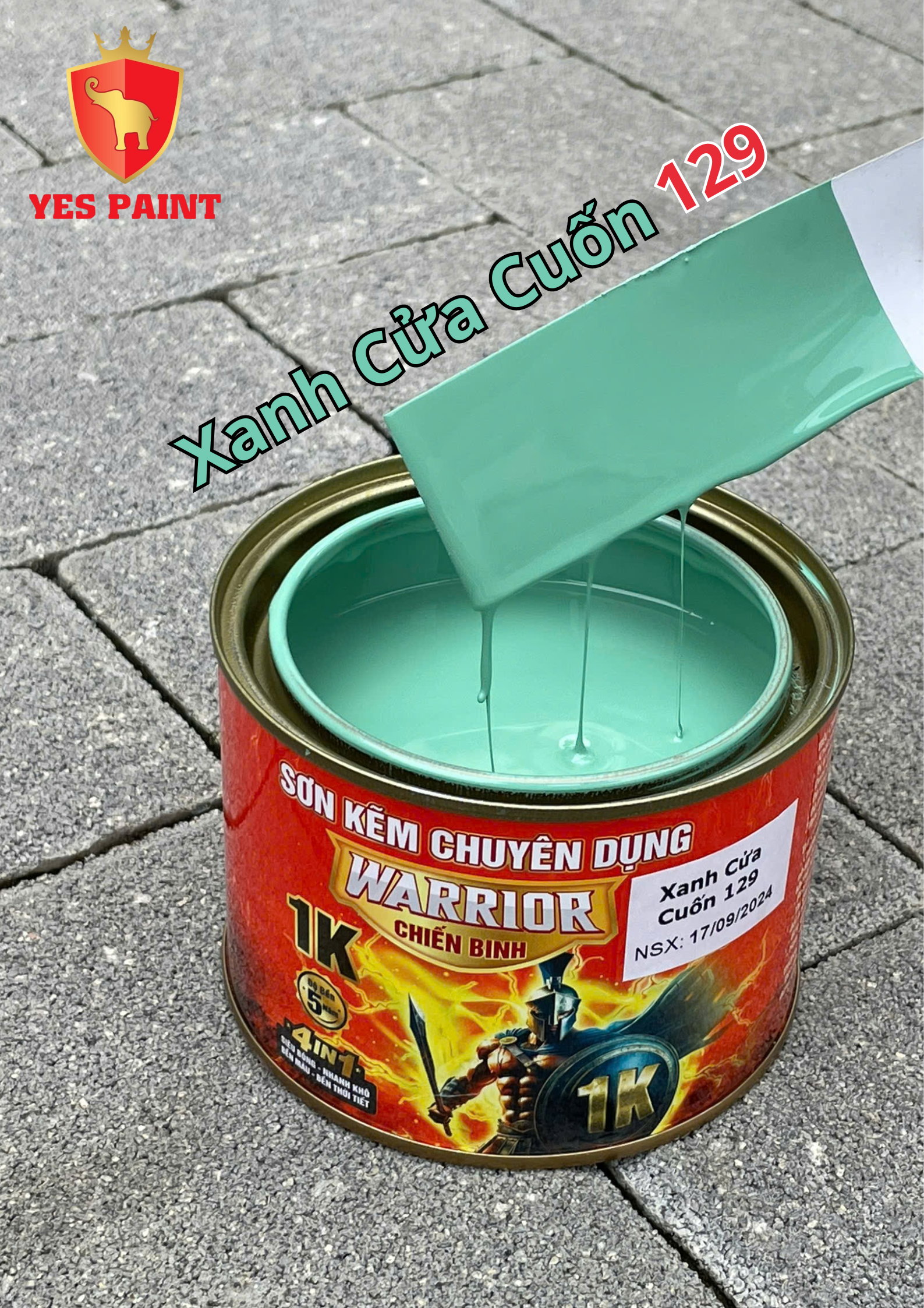 35 sơn kẽm warrior chiến binh