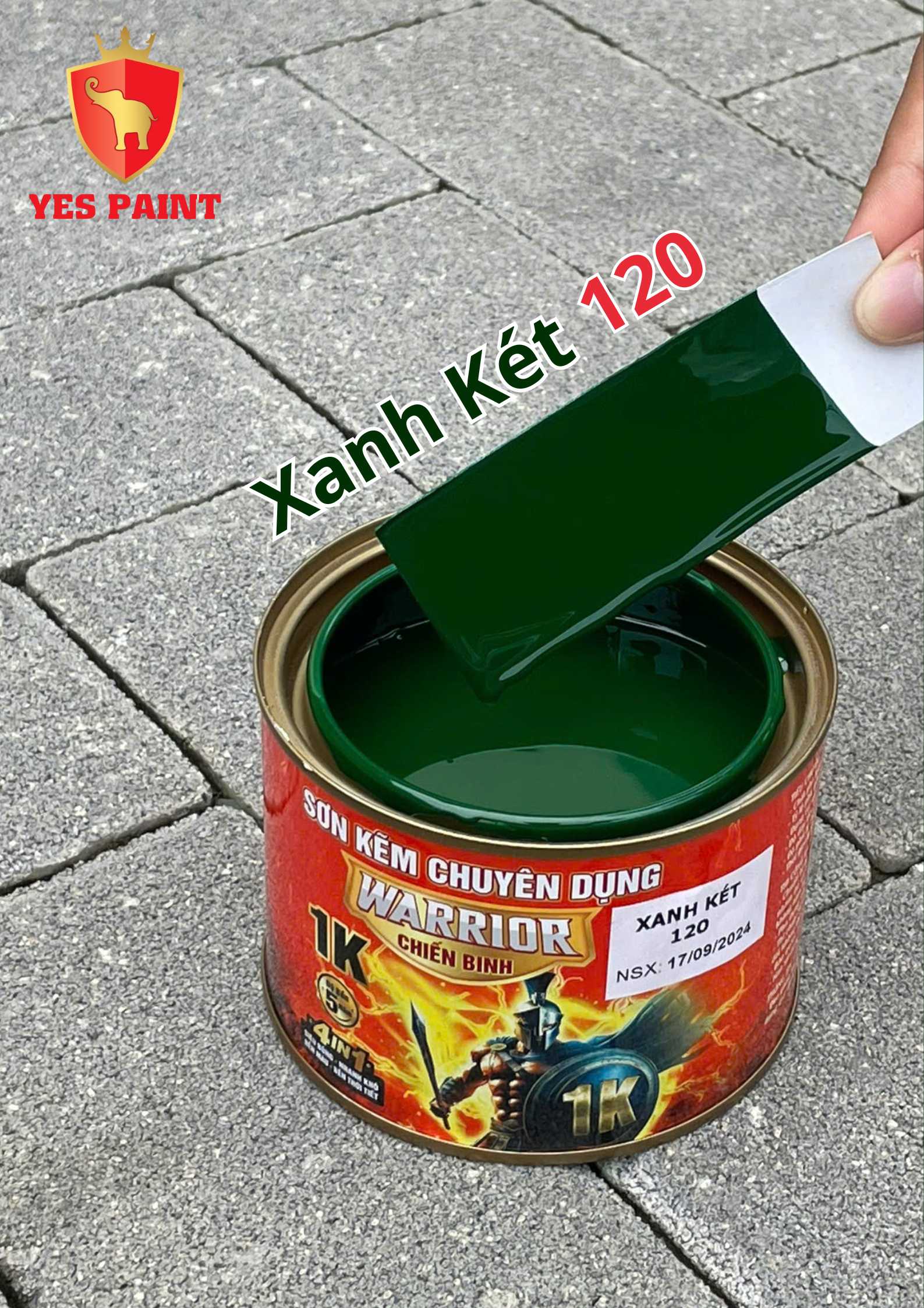36 sơn kẽm warrior chiến binh