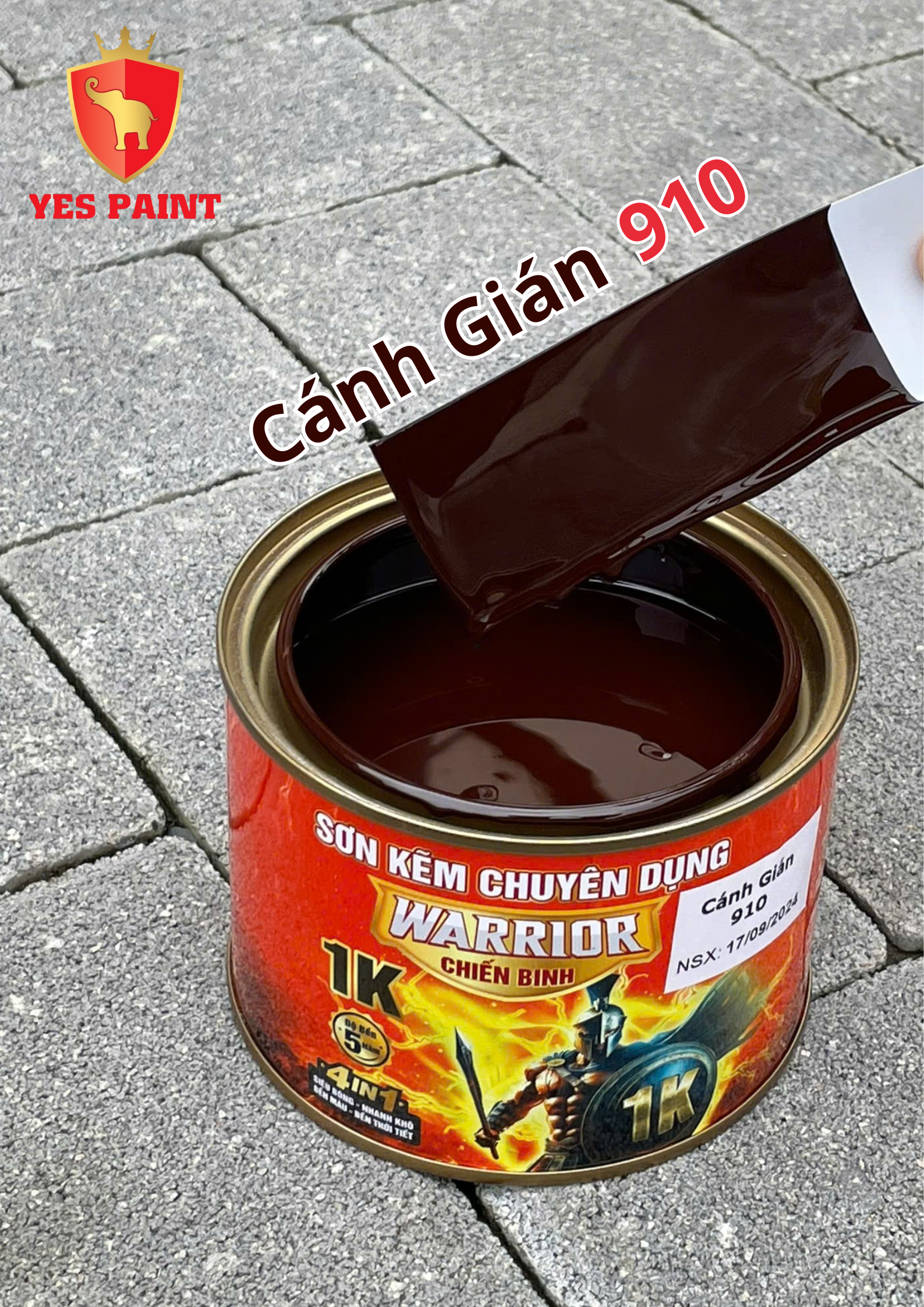 37 sơn kẽm warrior chiến binh