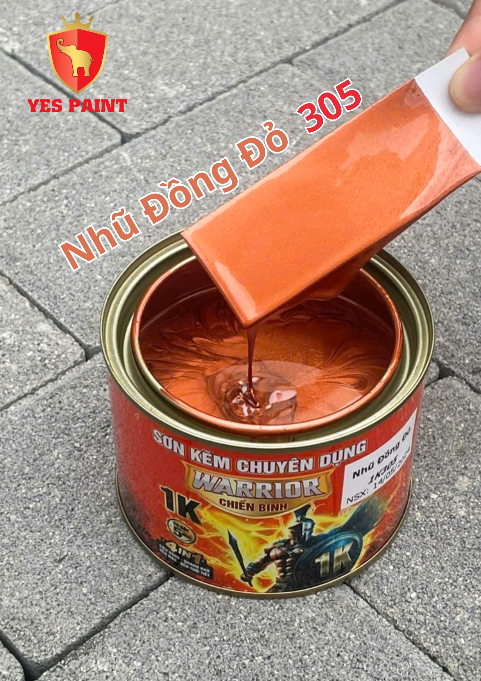 4 sơn kẽm warrior chiến binh