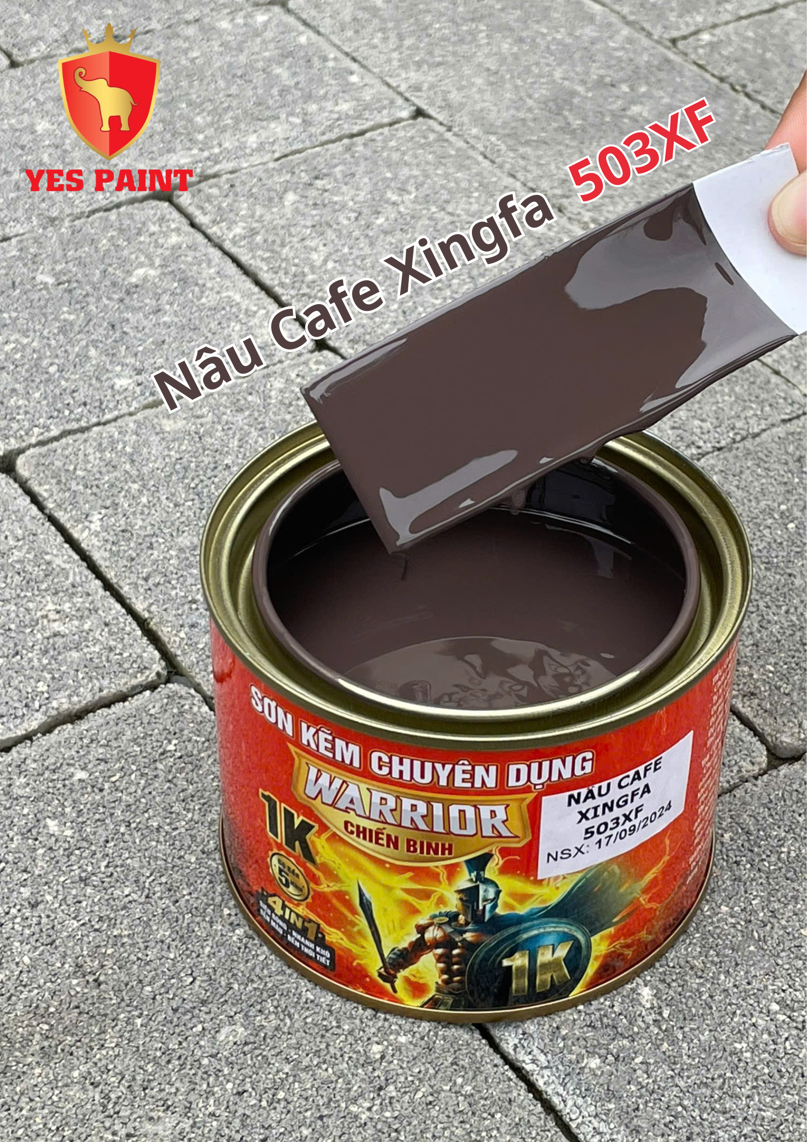 40 sơn kẽm warrior chiến binh