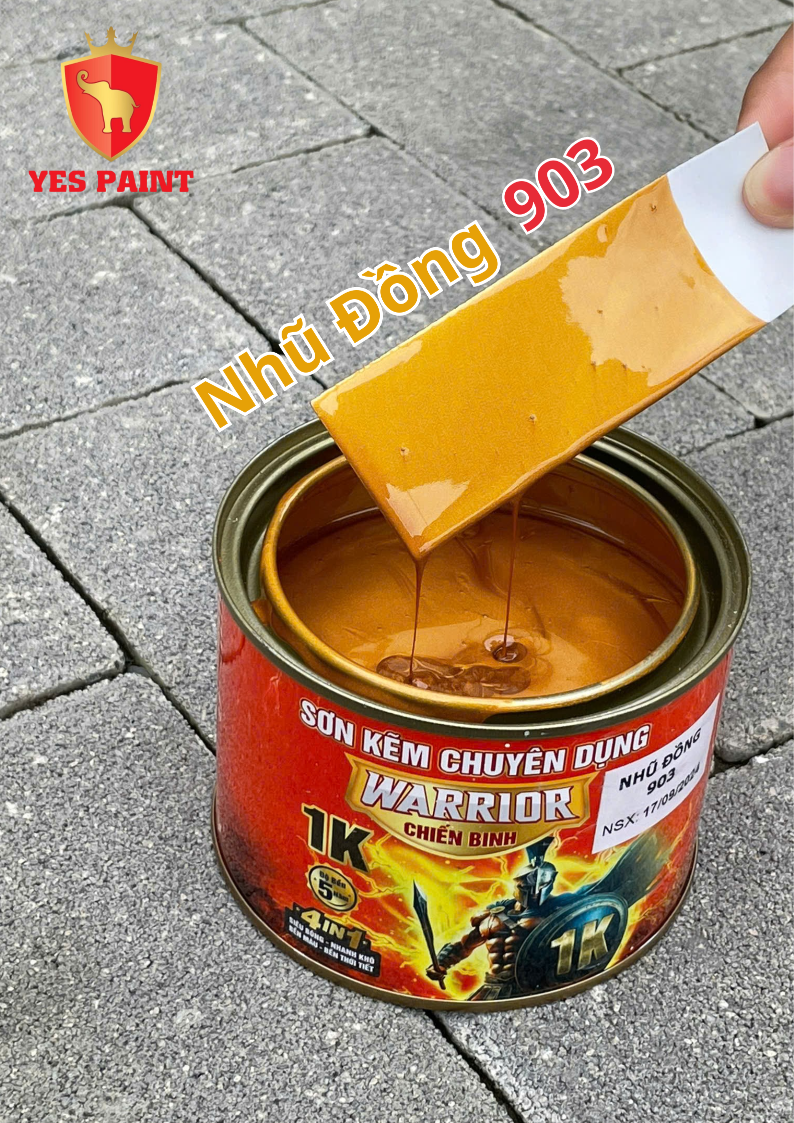 41 sơn kẽm warrior chiến binh