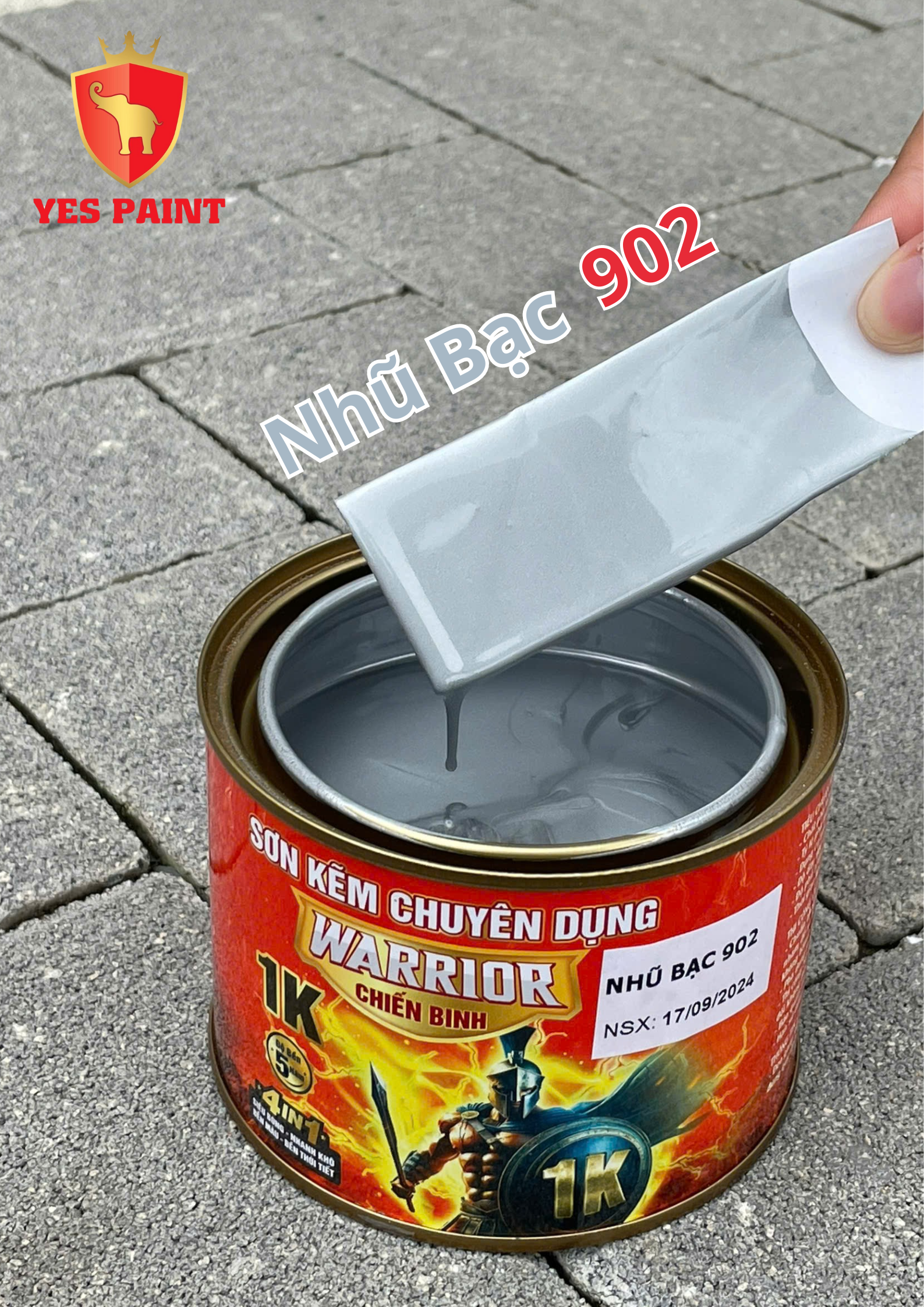 44 sơn kẽm warrior chiến binh