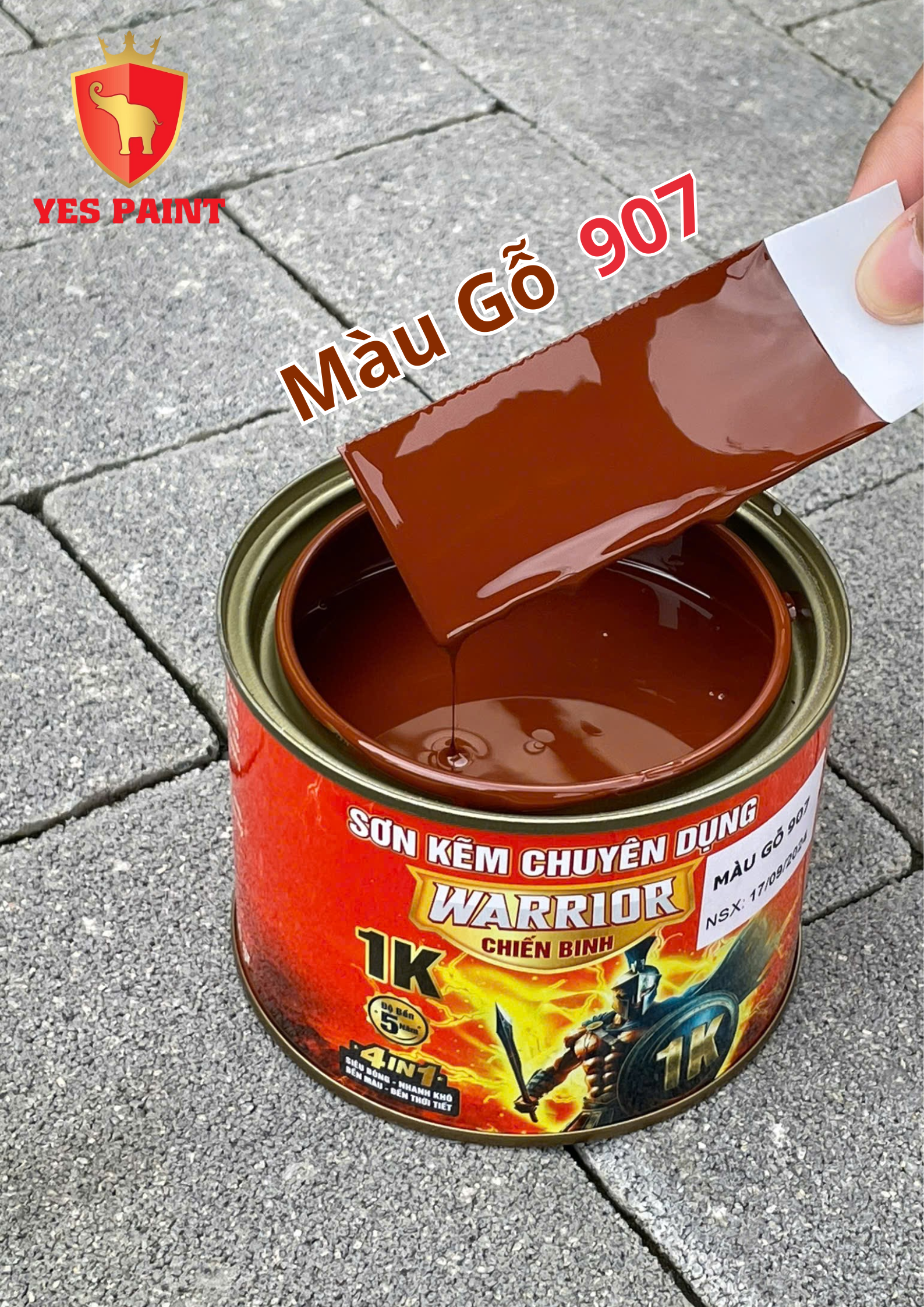 45 sơn kẽm warrior chiến binh