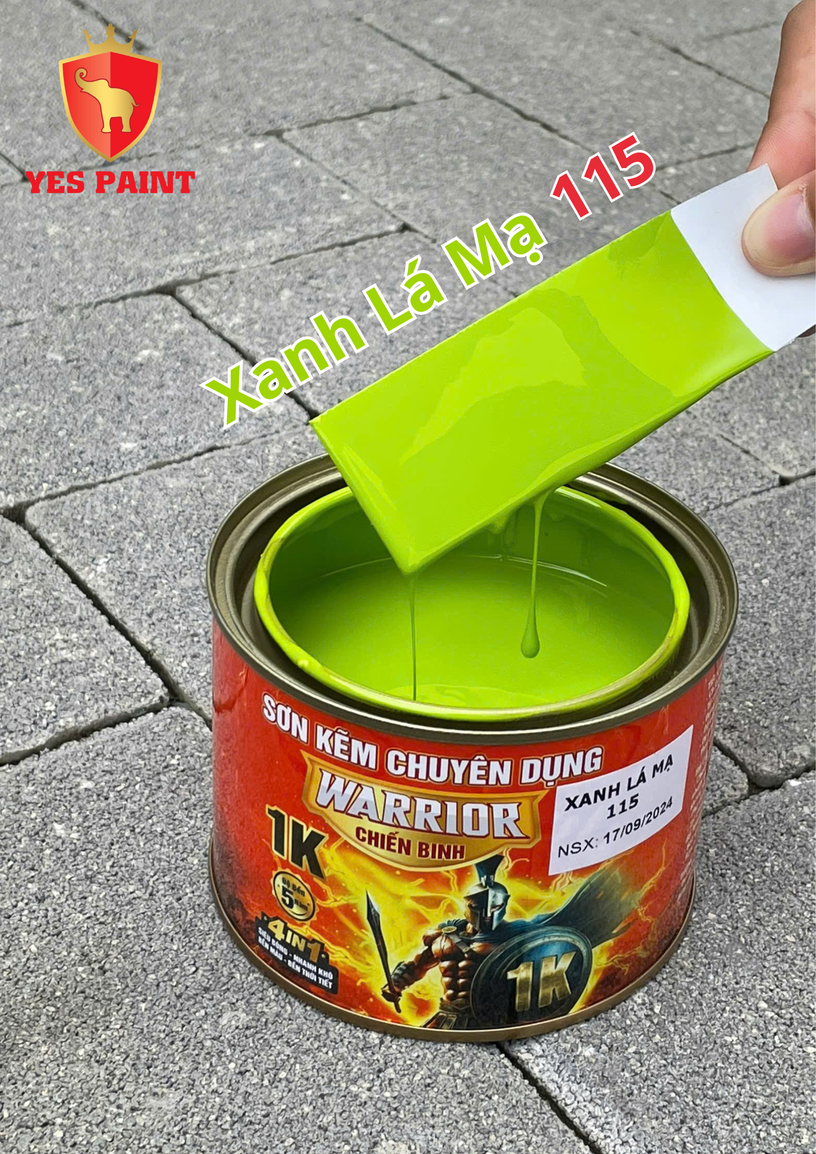 46 sơn kẽm warrior chiến binh