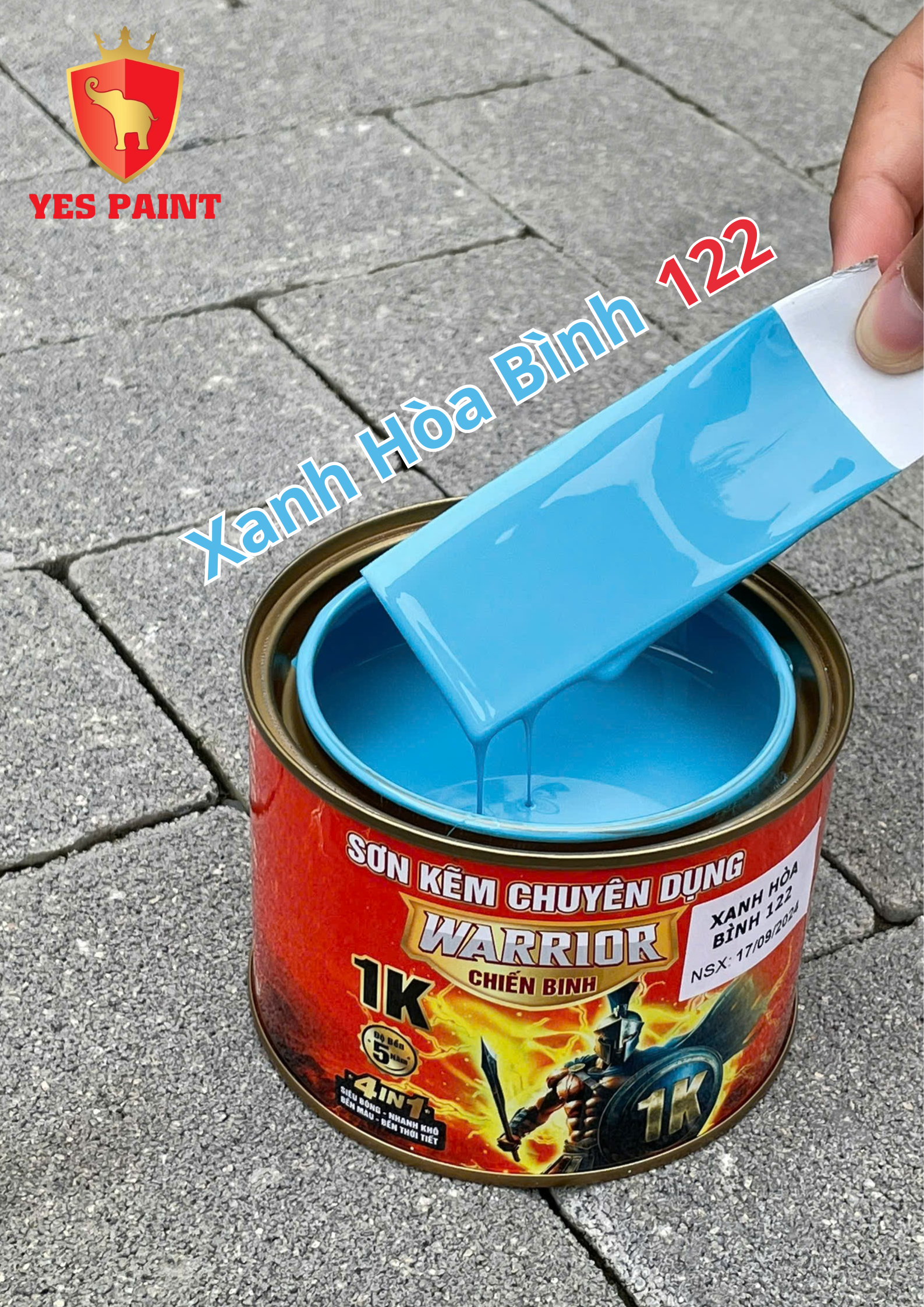 48 sơn kẽm warrior chiến binh