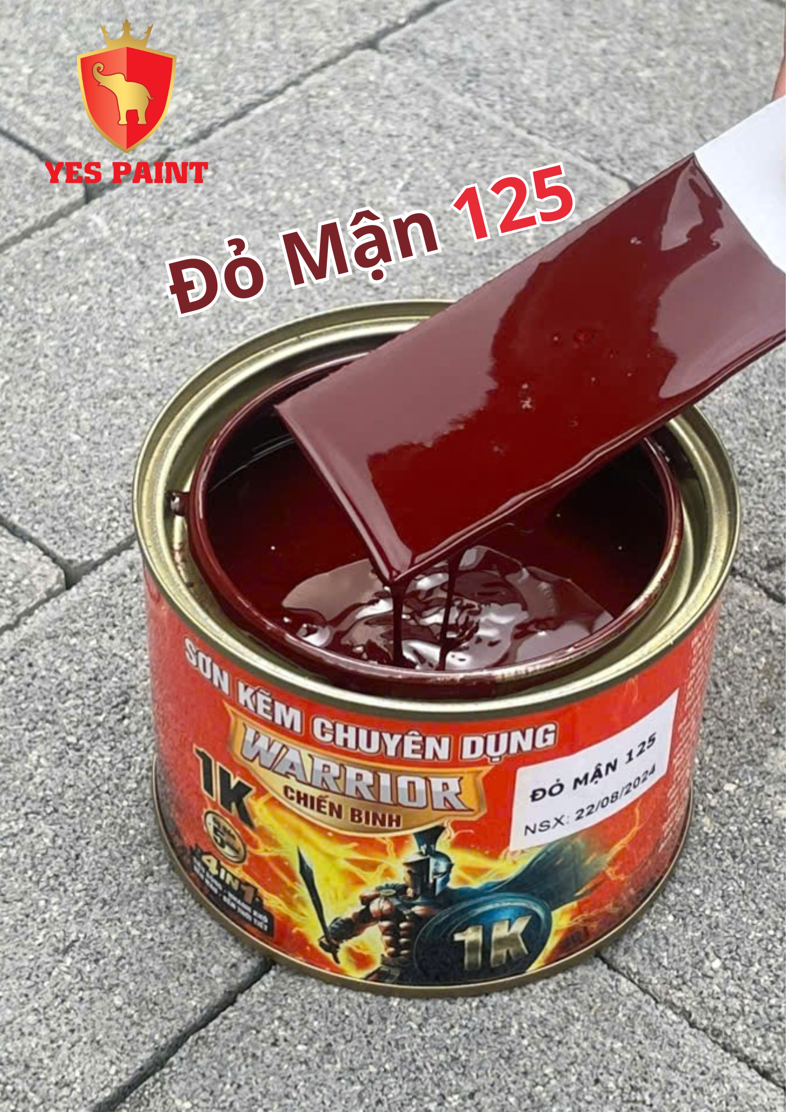 6 sơn kẽm warrior chiến binh