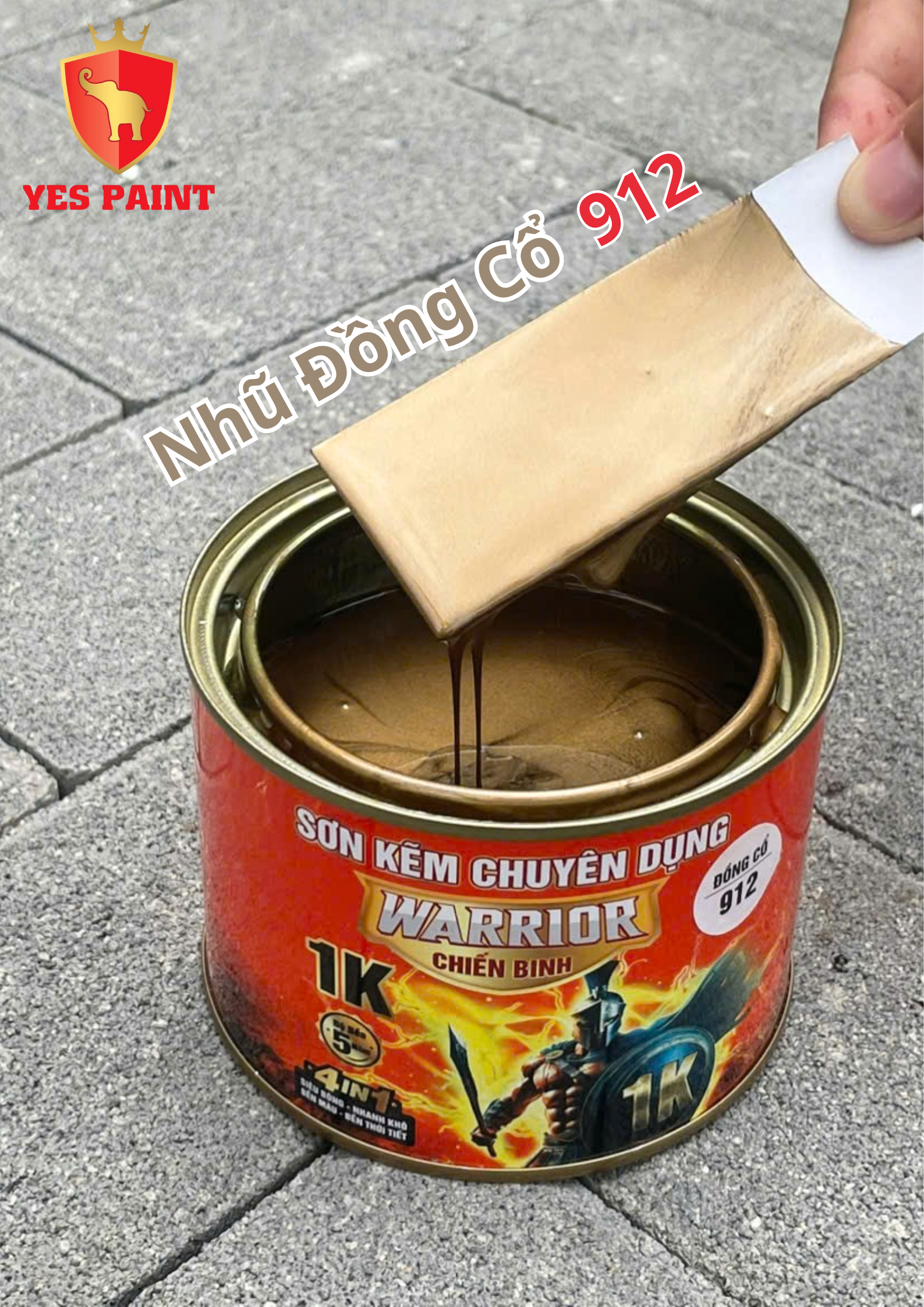 9 sơn kẽm warrior chiến binh