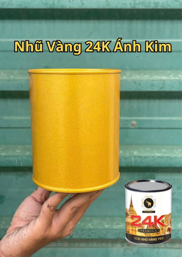 Sơn Kẽm Nhũ Vàng 24K Ánh Kim Yes