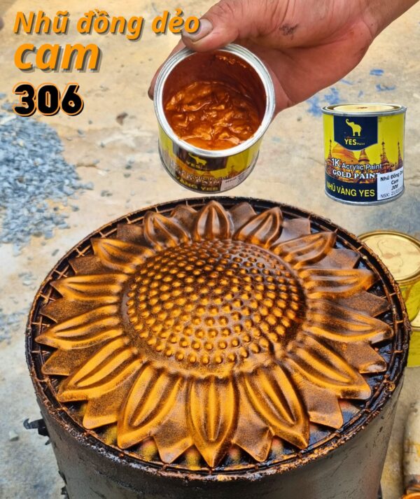 Nhũ Đồng Dẻo Cam 306 Yes