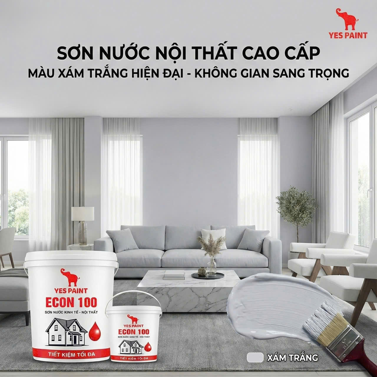Xám trắng E003